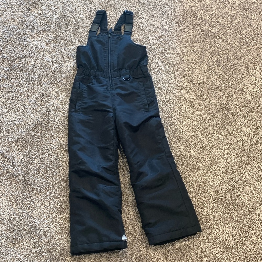 Unisex kids snow bibs, sz medium (5/6)